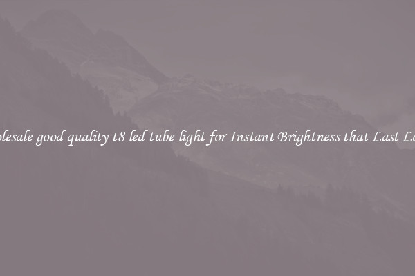 Wholesale good quality t8 led tube light for Instant Brightness that Last Longer