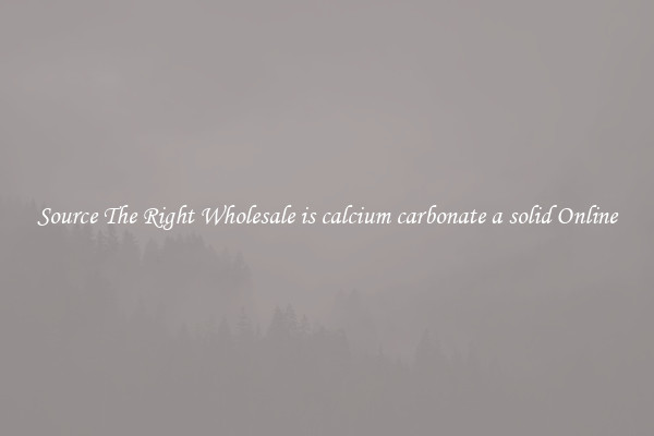 Source The Right Wholesale is calcium carbonate a solid Online