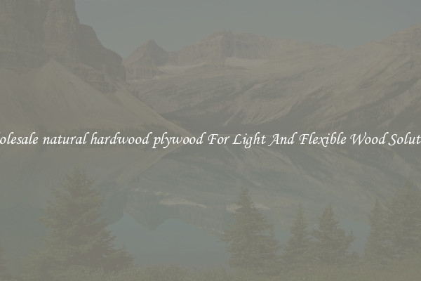 Wholesale natural hardwood plywood For Light And Flexible Wood Solutions