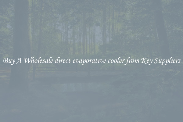Buy A Wholesale direct evaporative cooler from Key Suppliers