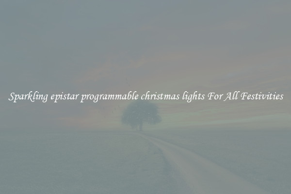 Sparkling epistar programmable christmas lights For All Festivities