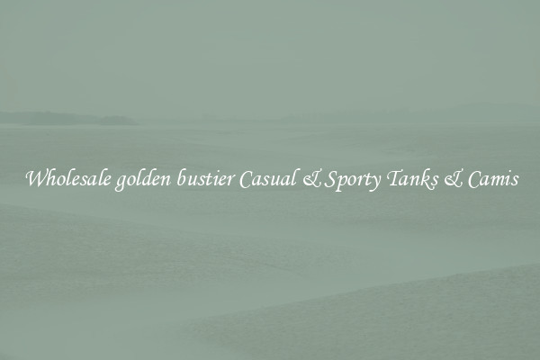 Wholesale golden bustier Casual & Sporty Tanks & Camis