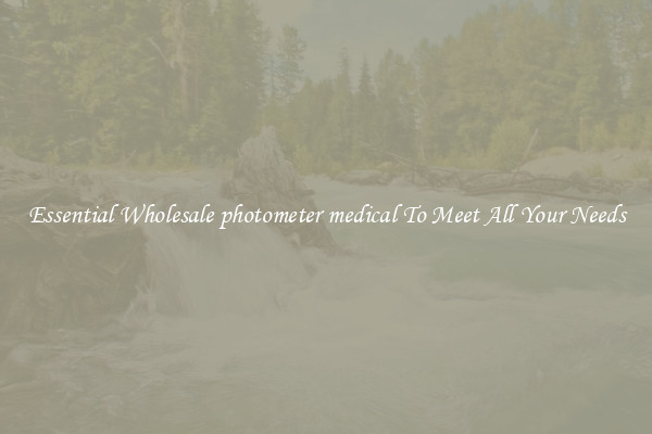 Essential Wholesale photometer medical To Meet All Your Needs
