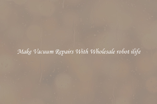 Make Vacuum Repairs With Wholesale robot ilife