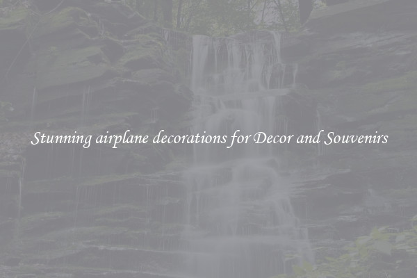 Stunning airplane decorations for Decor and Souvenirs