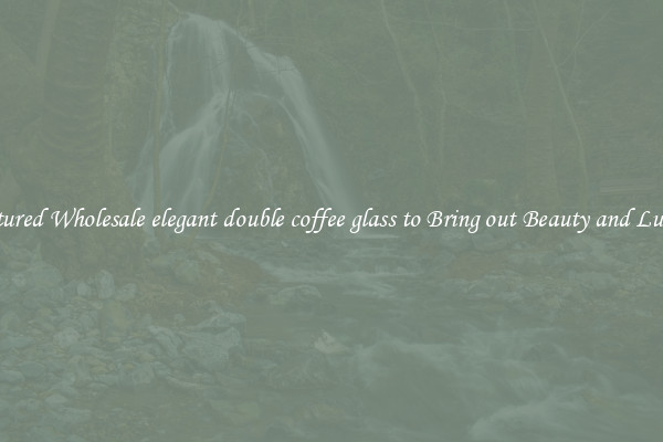 Featured Wholesale elegant double coffee glass to Bring out Beauty and Luxury